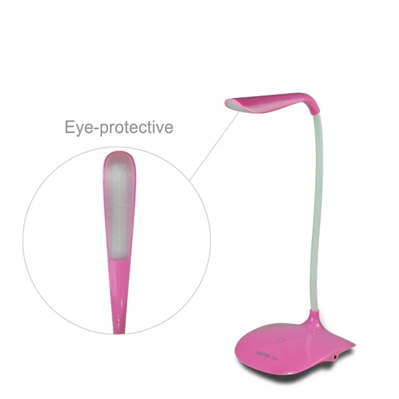 Регулируемый USB Перезаряжаемый сенсорный светодиодный светильник для чтения