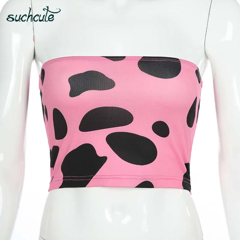 pink tops Милый топ на бретелях для женщин, розовый укороченный топ Modis, Готическая рубашка Harajuku, летняя одежда, топик, корейский стиль, женские футболки - Цвет: pink tops