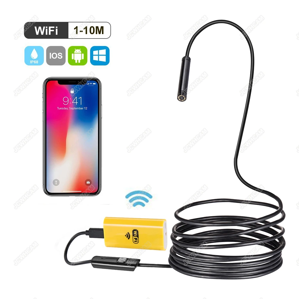 Беспроводная мини камера эндоскоп 720P HD водонепроницаемый для Iphone Android IOS ПК и