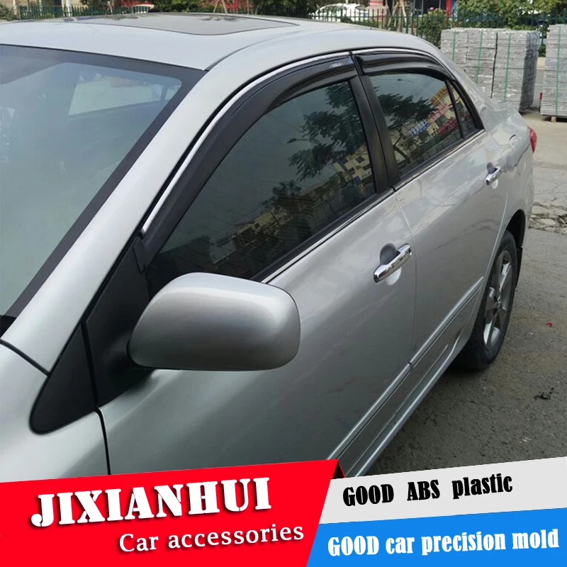 Пластиковый оконный козырек для TOYOTA corolla 2007-2013 защита от солнца и дождя 4 шт./компл.