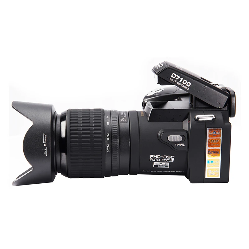 D7100 Цифровая Камера 13MP Поддержка 33MP Full HD Автофокус с 24x Оптический Зум