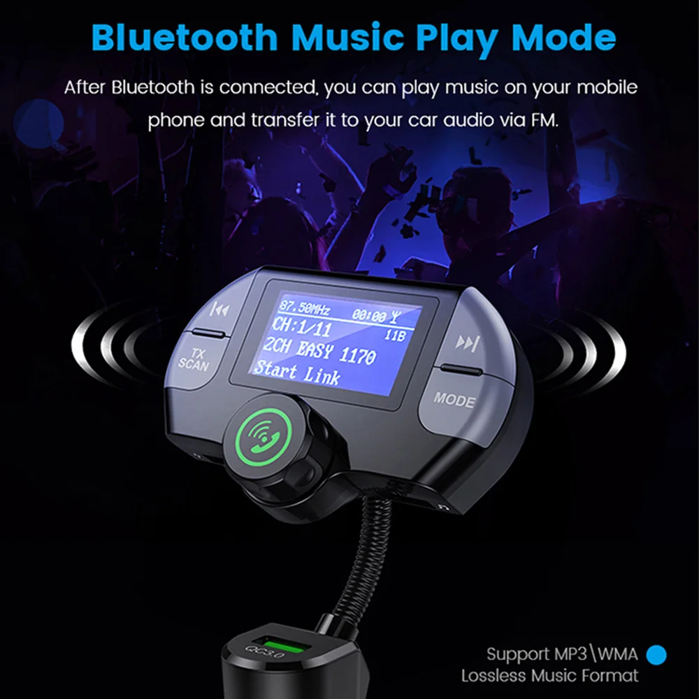 G21 QC3.0 двойной Порты usb автомобиля Зарядное устройство приемник dab Mp3 плеер Bluetooth