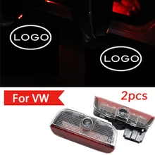 2X Led R Rline логотип свет для Фольксваген Touareg Sharan Scirocco Tiguan Sagitar MAGOTAN