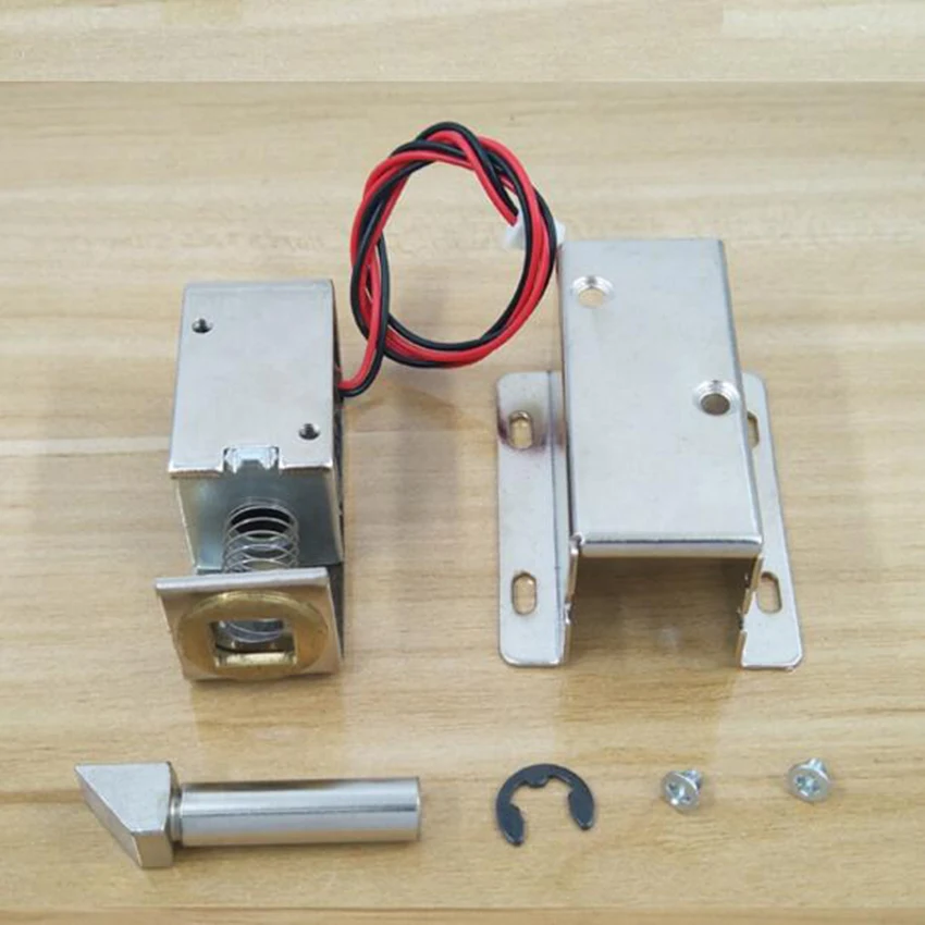 DC 12V/24V Mini Small Solenoid Electromagnetic Electric Control Cabinet Drawer Lock Intelligent Auto for DIY Project | Обустройство