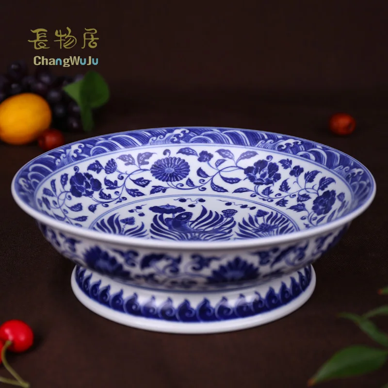Керамические лотки для хранения Changwuju in jingdezhen Экологически чистая тарелка ручной