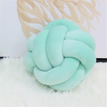 Knot ball diam 22cm 200 см скандинавские Детские кроватки бампер узлы для новорожденной кроватки барная защита кроватки бамперы постельные принадлежности аксессуары для спальни декор для детской комнаты - Цвет: Knot ball diam 22cm