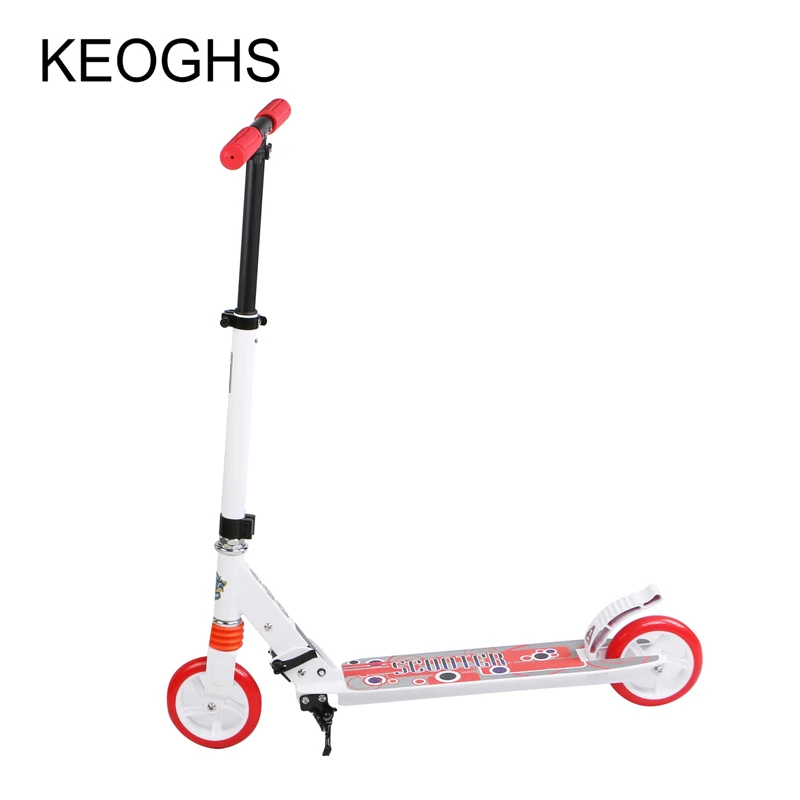 Скутер для взрослых складной из ПУ кожи 2 колеса светящийся Детский спорт на