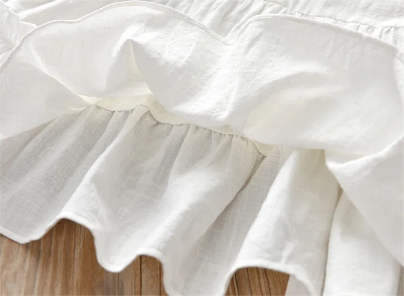 Новое платье-рубашка с длинным рукавом для маленьких девочек детская одежда