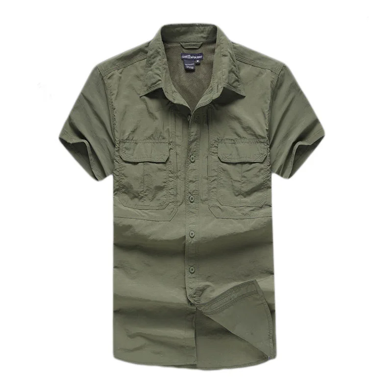 

Летняя Тактическая Военная футболка с коротким рукавом, Мужская дышащая быстросохнущая армейская рубашка, летняя рубашка Coolmax