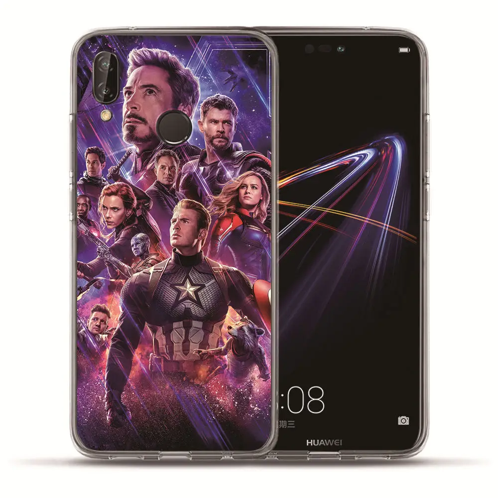Чехол для Huawei P30 Pro P20 Lite Mate 20 lite 9 10 P10 Coque Marvel Мстители Железный человек роскошный