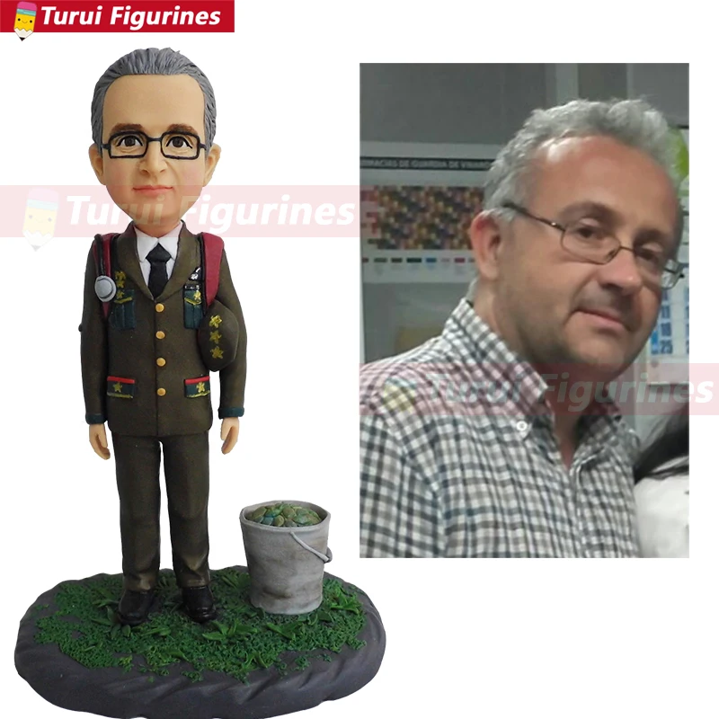 make a bust from photos custom sports bobblehead for football players soccer bobble head dolls polymer clay sculpture hoem decor | Дом и сад
