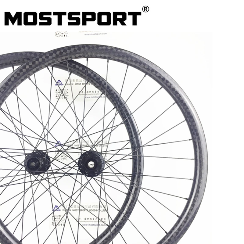 MOSTSPORT 27.5er/650B Asymmetric MTB Tubeless Carbon Wheels DT SWISS 350 Hubs Thru Axle 110*15/148*12 Boost | Спорт и развлечения