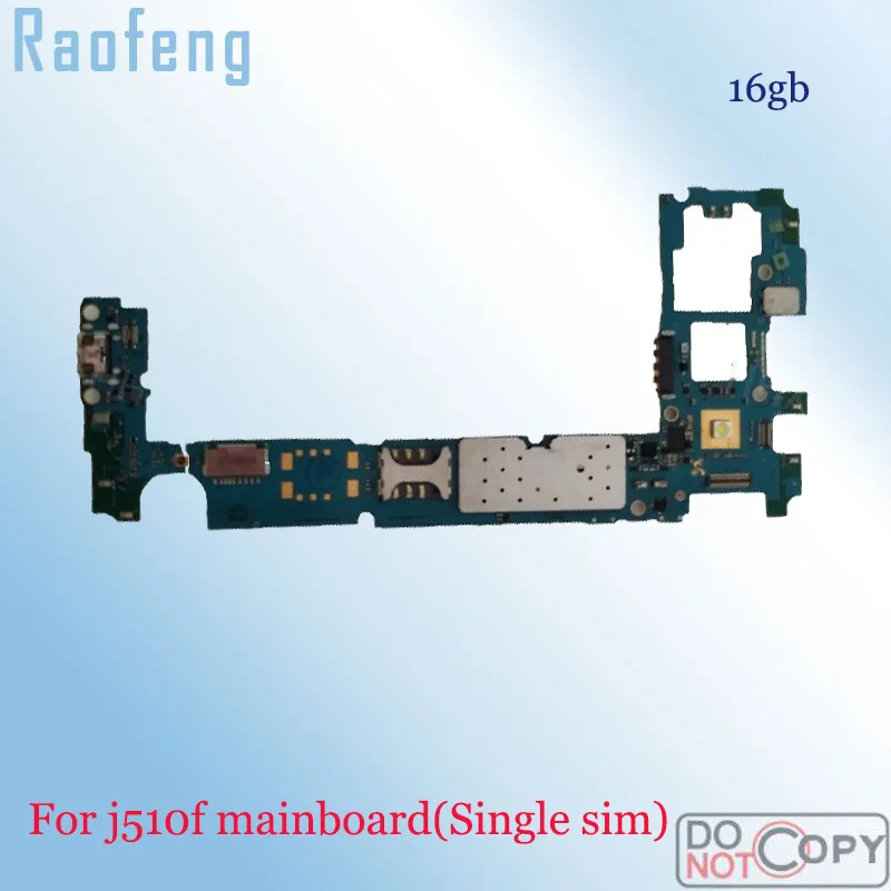 Разобранная разблокированная материнская плата Raofeng для Samsung galaxy j5 j510f