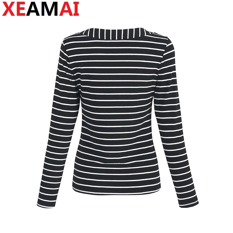 Блузка Для женщин Рубашки для мальчиков рот украшения с длинным рукавом