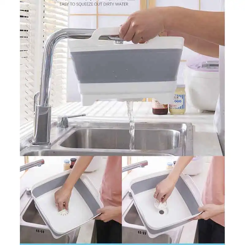 Складная корзина для хранения овощей контейнер креативные Портативные Кухонные