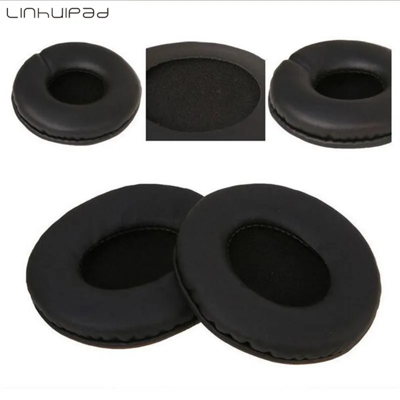 Linhuipad 90 мм искусственная кожа подушка для наушников Костюм MDR V700DJ V700 PRO700 Pinoeer MOTO S805