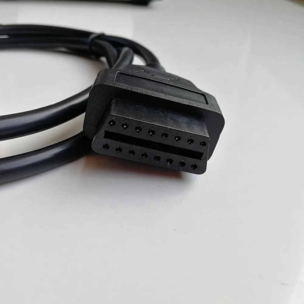Кабель obd 16 pin к гнезду OBD 2 II удлинитель фабрика OBD2 адаптер разъем 16pin кабель