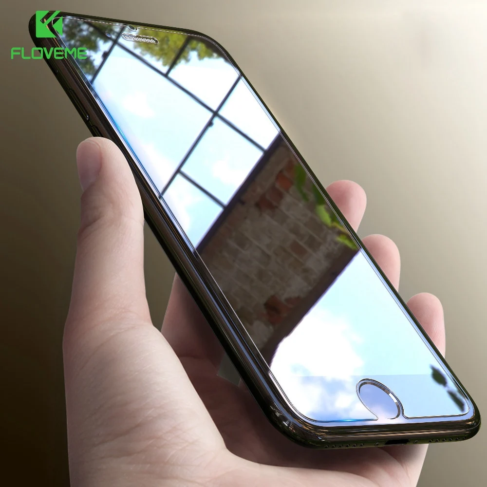 2018 New Floveme Новый 0.15 мм Ultra Slim закаленное стекло для iPhone 8 7 6 S Plus Чехол прохладный