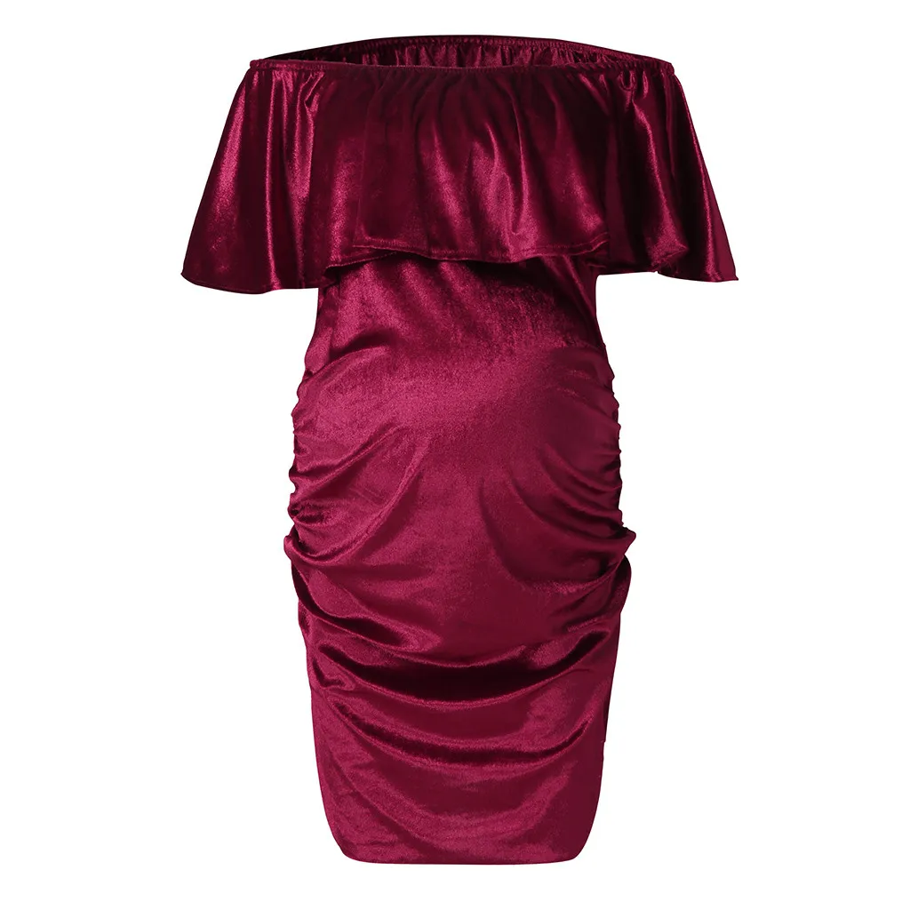 SAGACE платье для беременных однотонные платья с открытыми плечами пикантные