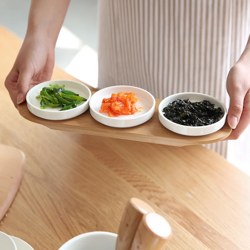 Европейский стиль Короткие многофункциональные белые керамические тарелки для