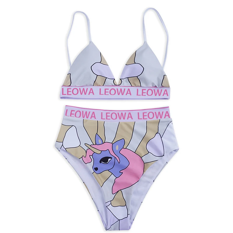 Bikinx, забавный купальник с высокой талией, женский купальный костюм, треугольный пуш-ап раздельный купальник, женский сексуальный бикини размера плюс, купальные костюмы
