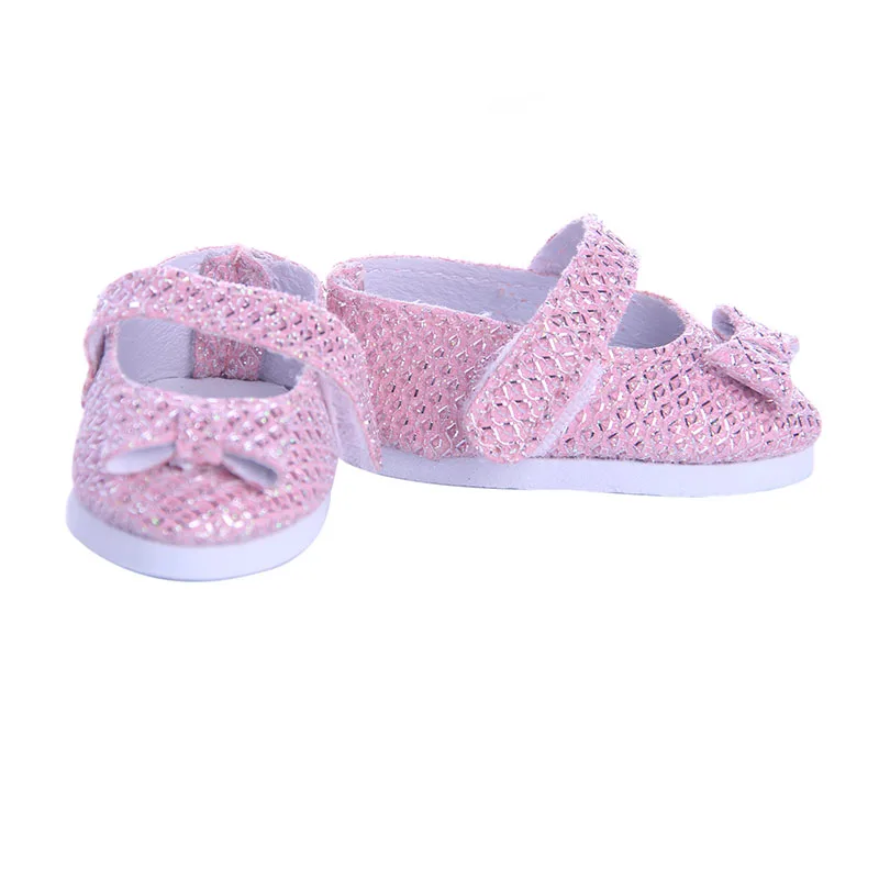Fleta/Новые розовые туфли с розовым бантом 14. 5 дюймов Wellie Wishers тонкие кукольные