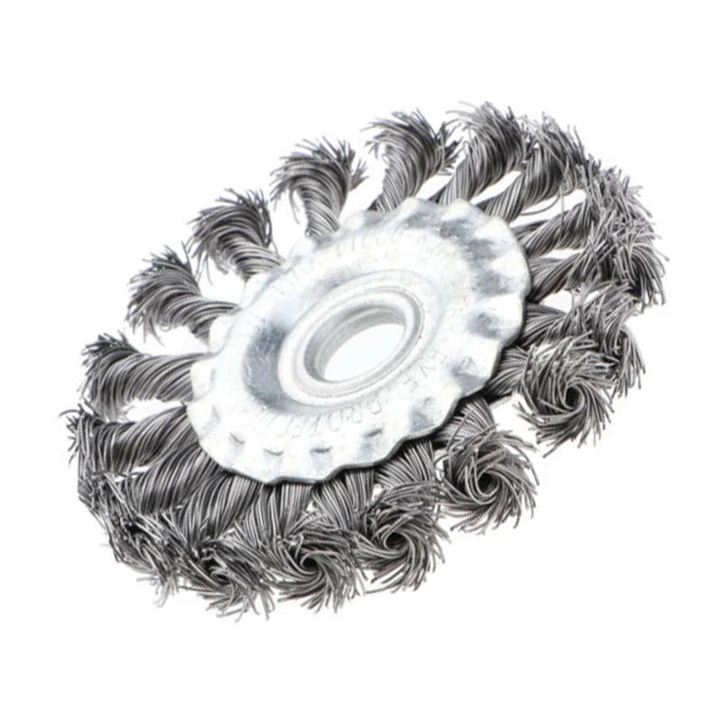 Сменная стальная проволочная щетка для удаления заусенцев угловая шлифовальная