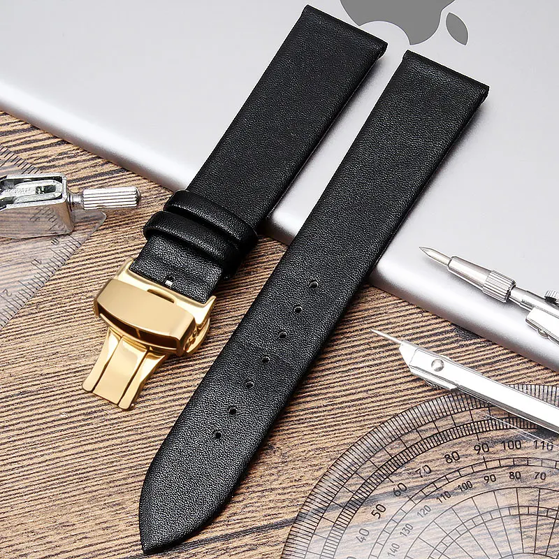 Ремешок из натуральной кожи для часов tissot ck dw мужской с металлической