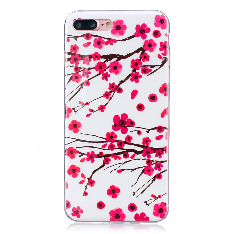 Чехол для iPhone 7 Plus 7G Блестящий Мягкий силиконовый чехол из ТПУ с аниме рисунком