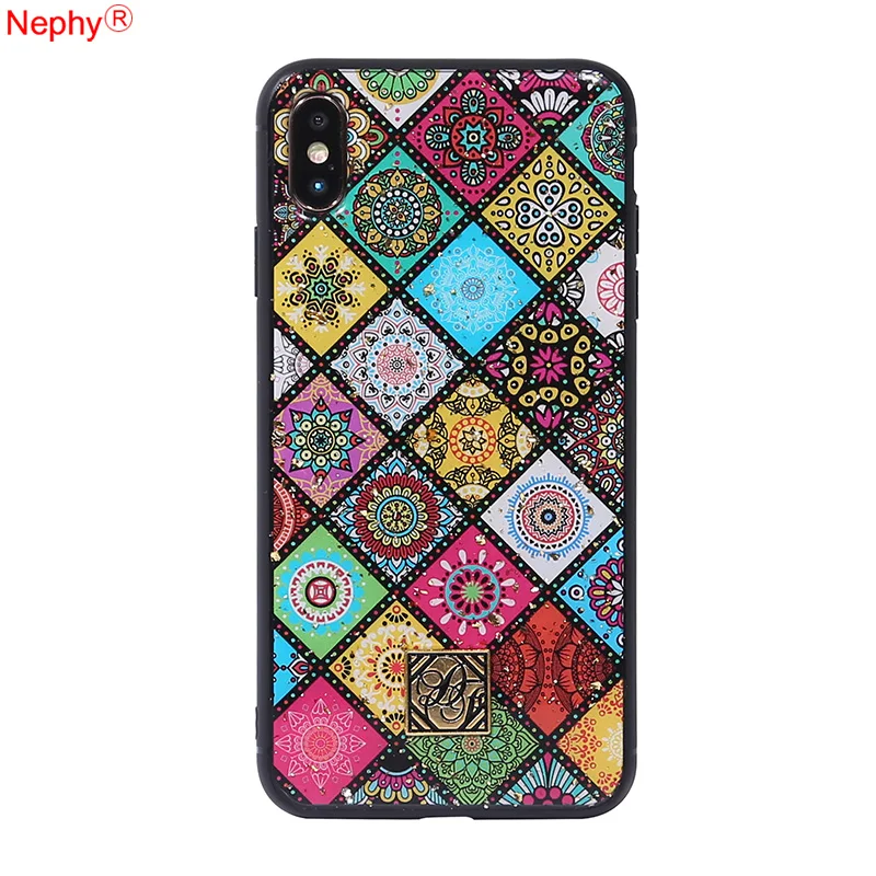 Роскошный силиконовый мягкий чехол для iPhone X XR XS MAX i Phone 7 8 Plus 6 S 6Plus 7Plus задняя