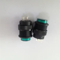 2pcslot yt115 16 mm green light offon push button switch ac 250v 3a free shipping automatic reset button switch