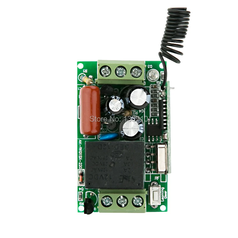 Новый AC220V 1ch 10A Дистанционное управление выключатель света teleswitch реле Выход Радио