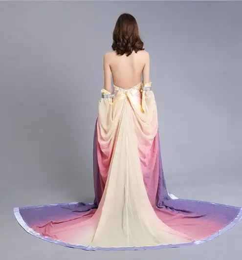 Костюм для косплея Padme Amidala Длинные вечерние платья костюм на Хэллоуин женщин