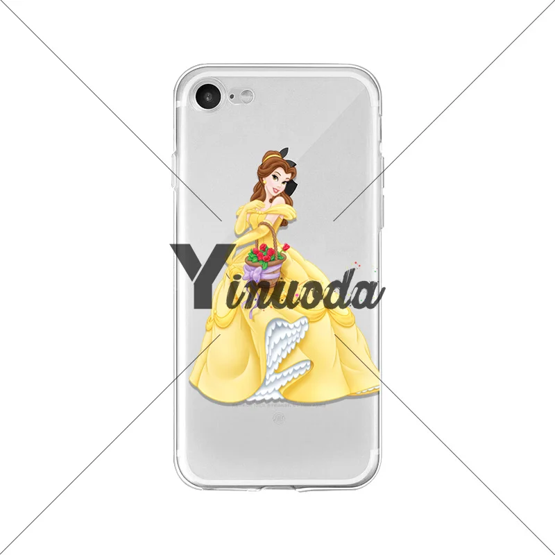 Yinuoda Beauty and the Beast Belle чехол с принцессой мобильный телефон для Apple iPhone 8 7 6 6S Plus X XS max 5