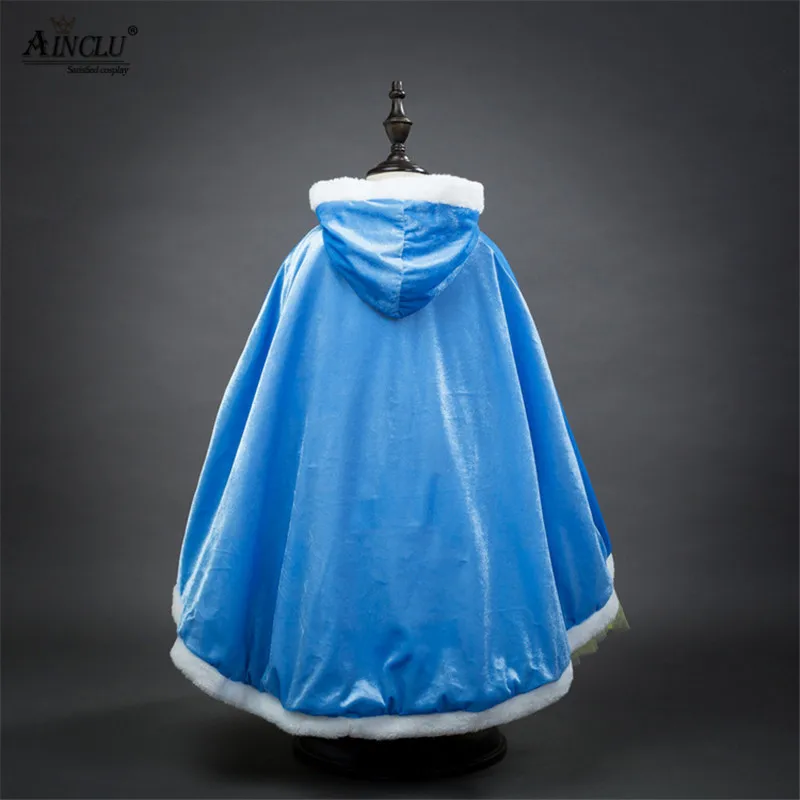 Ainclu Girls Frozen Shawl Princess Cloak Winter Kids Clothing 5 Colors for Height 110cm-150cm Cosplay Cute Costumes | Тематическая