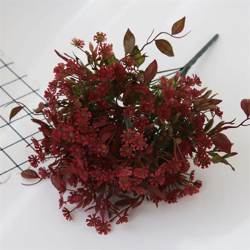Искусственные кусочки Babysbreath (10 стеблей/штука) пластиковые Гипсофилы для свадьбы