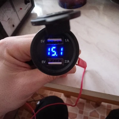 Двойной USB 3.1A/4.2A мотоцикл Прикуриватель автомобильного прикуривателя Зарядное устройство розетка зарядное устройство+ светодиодный цифровой вольтметр метр монитор