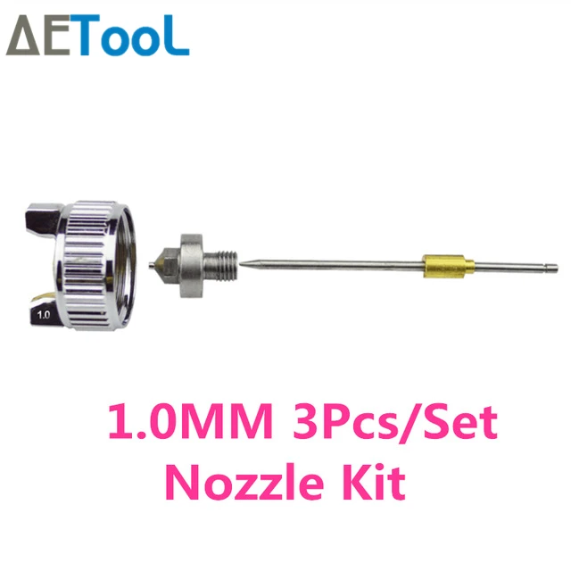 Set 4 AETool 0,8 мм/1,0 мм сопла H-2000 Профессиональный HVLP пистолет мини Air Краски спрей Пистолеты Аэрограф Для краски ing автомобиля аэрограф - Цвет: Set 4