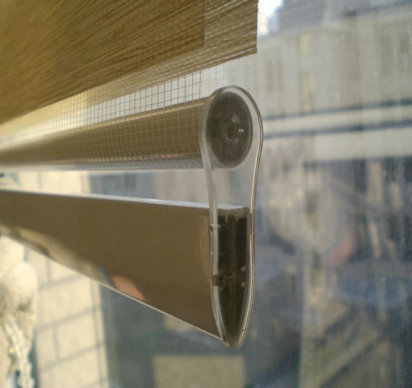 Полупрозрачные шторы ролики зебры из 100% полиэстера бежевые на окна для