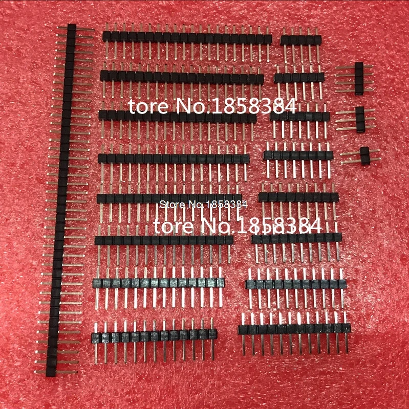 Free Shipping 50pcs 2.54mm Pitch 2/3/4/5/6/8/9/10/12/14/15/16/20/40 Pins Header Strip Single Row Pin PCB Connector | Обустройство