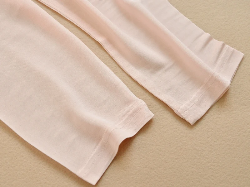 Комплект женского нижнего белья из 100% шелка с длинными рукавами и антибиотик