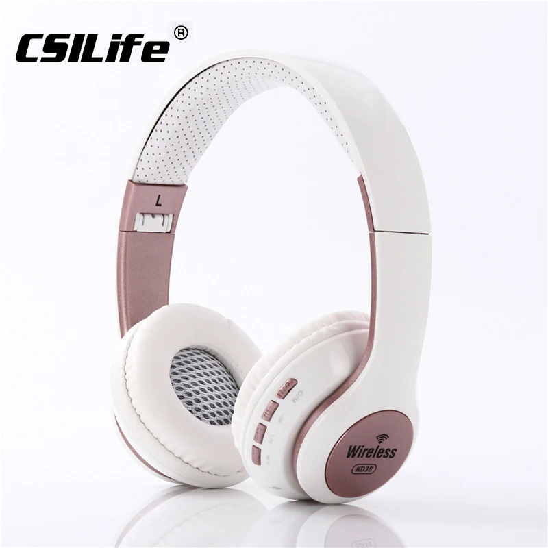 CSILife KD38 Bluetooth Wireless Headphones TF Card Radio Bests Support Comfortable Gaming Headset Stereo HIFI for Android IOS |