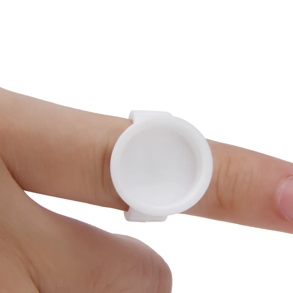 Кольца клея для микроблейдинга 100 шт. держатель тату чернил полуперманентного