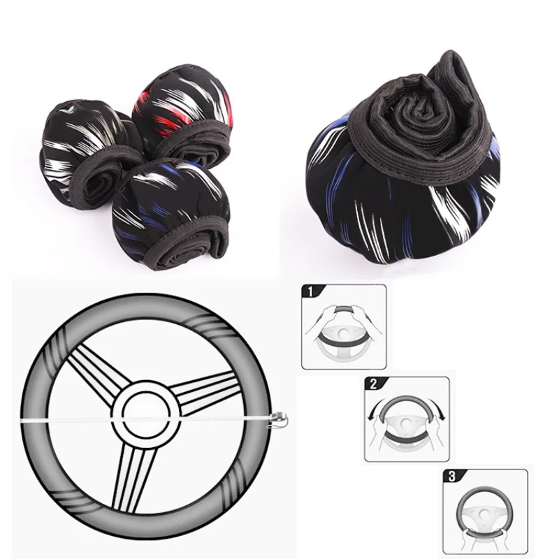Elastic Leather Without Inner Ring Car Steering Wheel Cover Breathable Comfortable DIY | Автомобили и мотоциклы