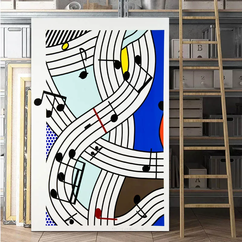 Roy Lichtenstein34 RELIABLI ART поп-арт, настенные художественные картины для гостиной, спальни, Современная декоративная картина на холсте, без рамки - Цвет: Roy Lichtenstein34