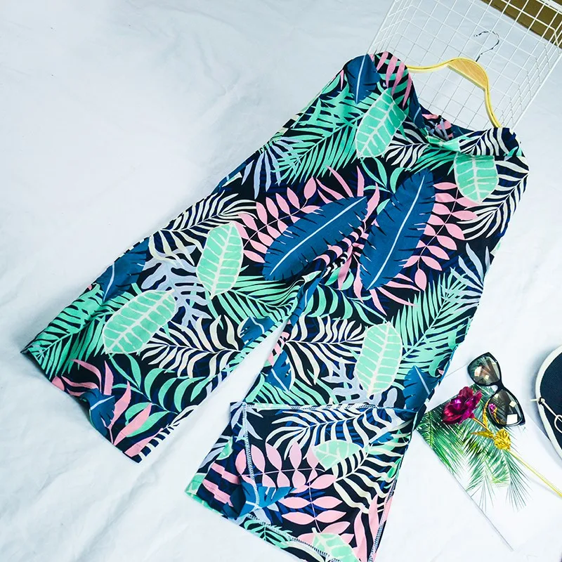 

Bohemian Wide Leg Pants High Waist Wide Legs Trousers Women's Summer Casual Retro Print