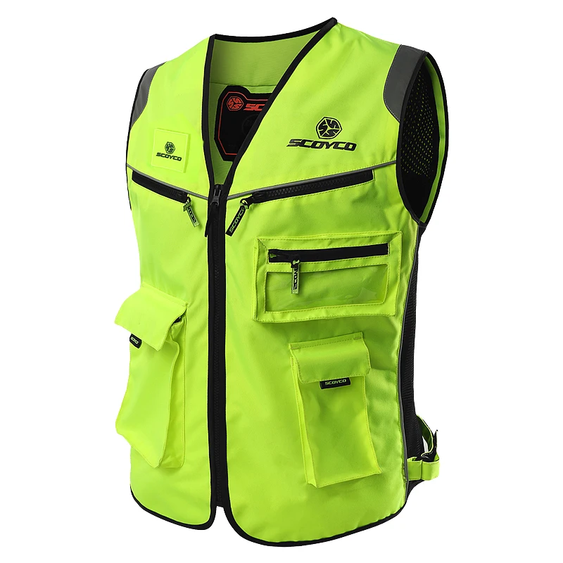 Жилет для езды на мотоцикле SCOYCO 21 светоотражающая куртка MBX/MTB/ATV флуоресцентный