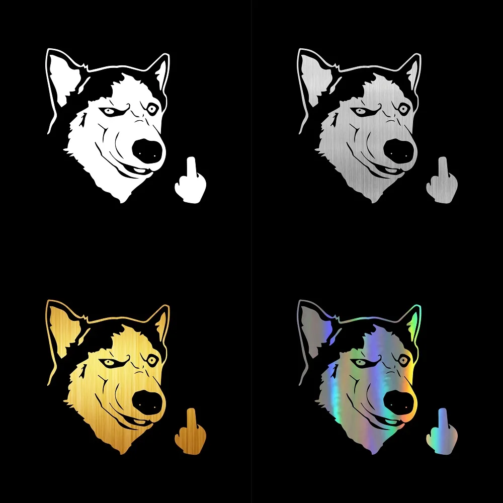 Автомобильные наклейки Husky забавные для мальчиков на бампер автомобиля