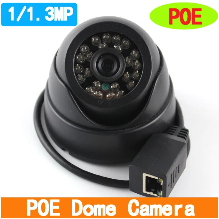 Onvif 1mp/1.3mp купольная ip камера Камера 24 шт. LED Крытый сети POE Поддержка P2P smart phone View|dome
