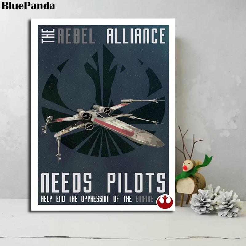 Star Wars propagation The rebel alliance need pilots постер Картина на холсте спальня настенная